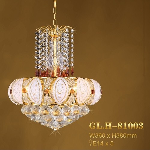 lampu gantung crystal frame botol GLH-81003-360-380
