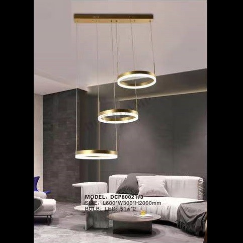 lampu gantung modern minimalis LED Linear DCP-80021-3