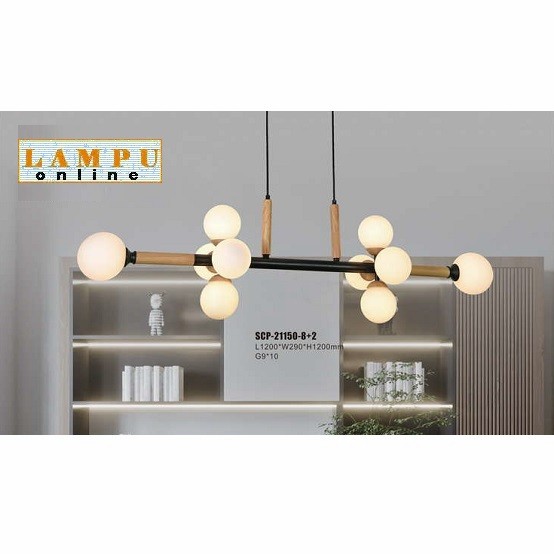 lampu gantung modern minimalis led new 2022 SCP-21150-8+2