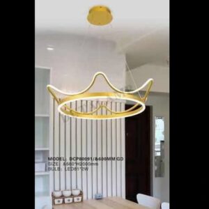 lampu gantung modern minimalis LED Linear DCP-80091-600-GD