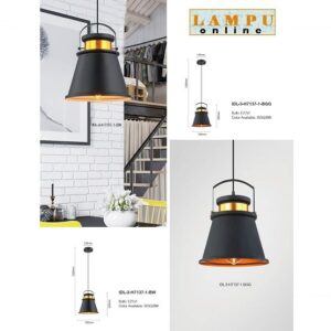 lampu gantung industrial lamp holder IDL-3-H7137-1