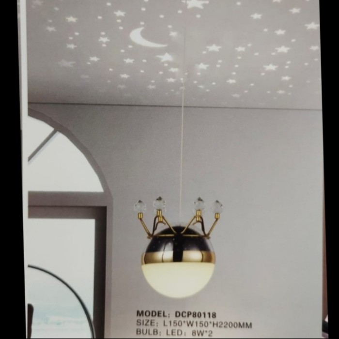 lampu gantung modern minimalis led panoramic DCP-80118 - Image 3