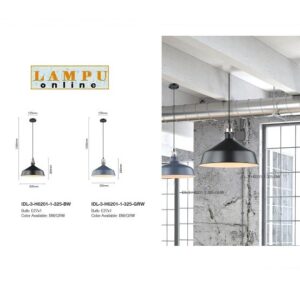 lampu gantung industrial lamp holder IDL-3-H6201-1-325