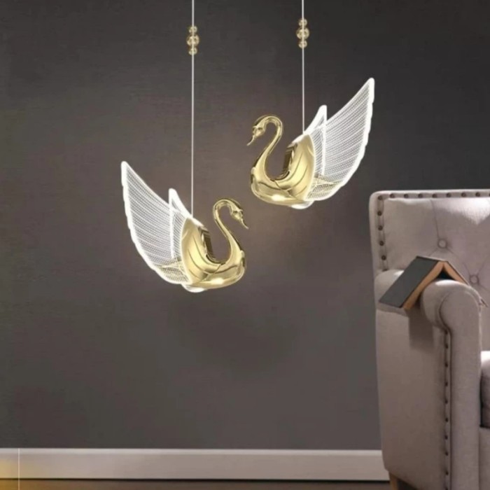 lampu gantung modern LED Swan DCP-60095 - Image 2