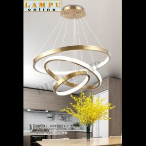 lampu gantung modern minimalis led linear DCP-10003-3-AB