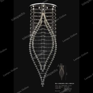 lampu plafon crystal led IDL-1-C842-800-500-1680
