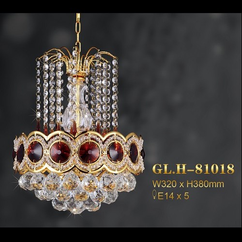 lampu gantung crystal frame botol GLH-81018-320-380