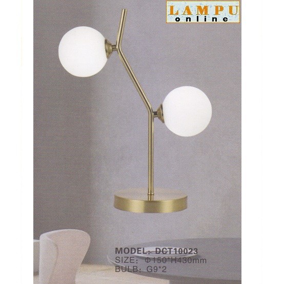 lampu meja lampu nakas bola kaca DCT-10023
