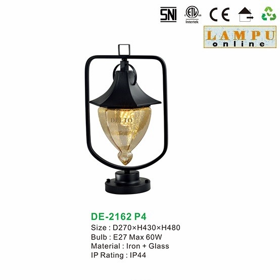 lampu pilar pagar outdoor taman DE-2162-P4