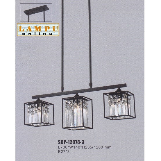 lampu gantung modern minimalis panjang SCP-12078-3