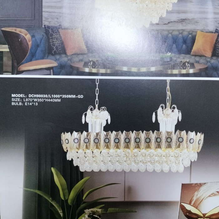 lampu gantung modern minimalis panjang DCH-90030-1000-350