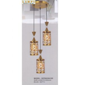 lampu gantung minimalis modern turun 3 DCP-80206-3