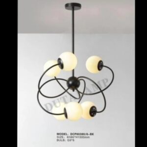 lampu gantung modern minimalis bola kaca DCP-80380-6