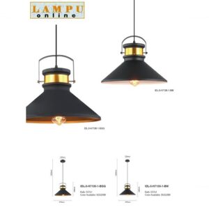 lampu gantung industrial lamp holder IDL-3-H7136-1