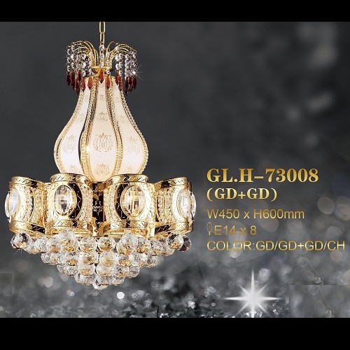 lampu gantung crystal frame GLH-73008-450-600
