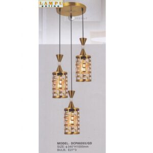 lampu gantung minimalis modern turun 3 DCP-80203-3