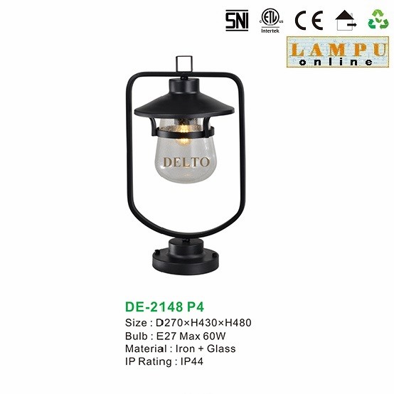 lampu pilar pagar outdoor taman DE-2148-P4