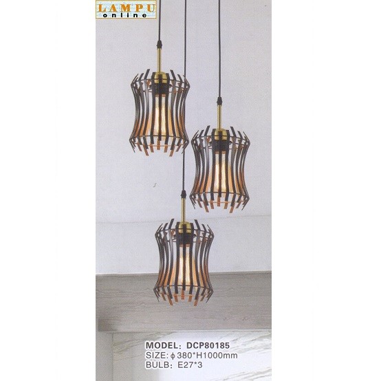 lampu gantung minimalis modern turun 3 DCP-80185-3