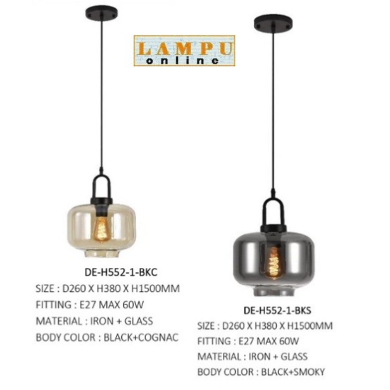 lampu gantung satuan vintage DE-H552