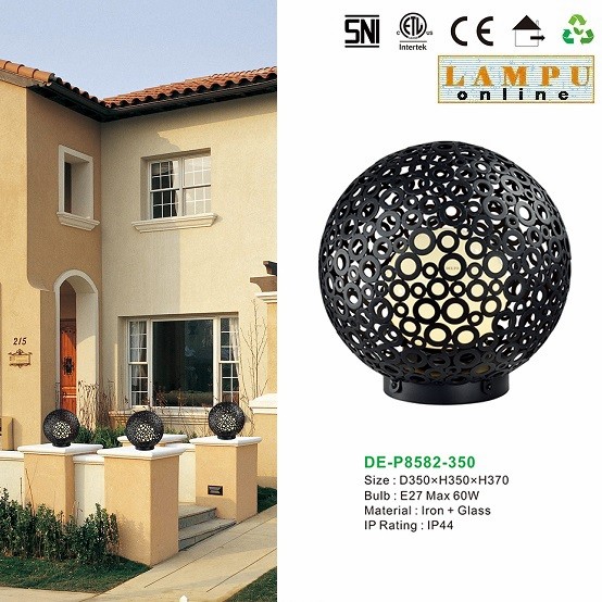 lampu pilar pagar outdoor taman DE-P8582-350