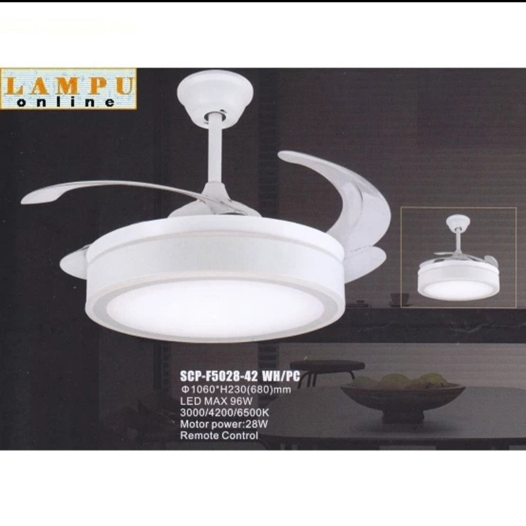 lampu kipas ceiling fan modern minimalis SCP-F5028-42 - Image 3