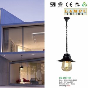 lampu gantung outdoor taman DE-2187-HD