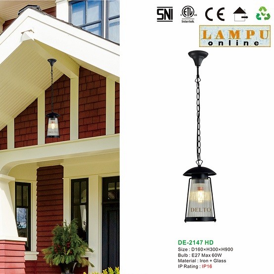 lampu gantung outdoor taman DE-2147-HD