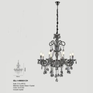lampu gantung crystal chandelier IDL-1-H808-8