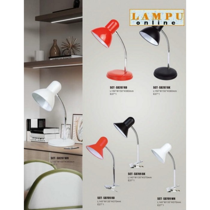 lampu meja lampu baca lampu belajar SCT-SD207 SCT-SD709