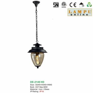 lampu gantung outdoor taman DE-2140-HD