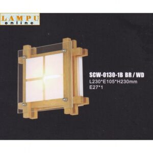 lampu dinding classic modern kayu SCW-0130-1B
