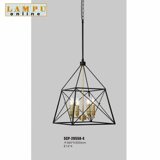 lampu gantung modern minimalis industrial new 2022 SCP-20558-4
