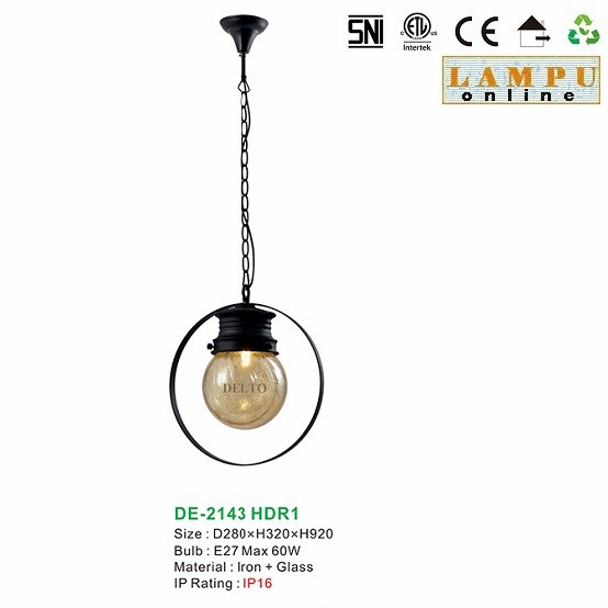 lampu gantung outdoor taman DE-2143-HDR1