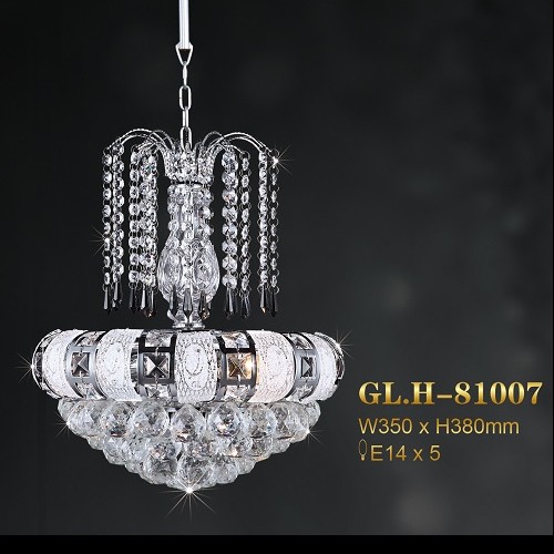 lampu gantung crystal frame botol GLH-81007-350-380