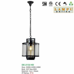 lampu gantung outdoor taman DE-2132-HD
