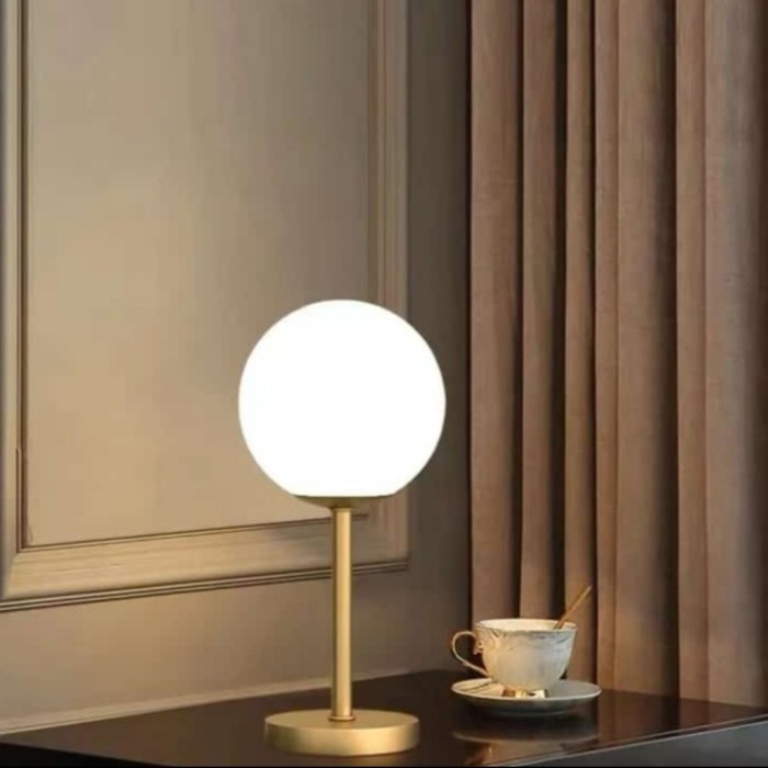 lampu meja lampu nakas bola kaca bulat DCT-10035