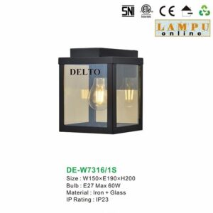 lampu dinding outdoor DE-W7316-1S