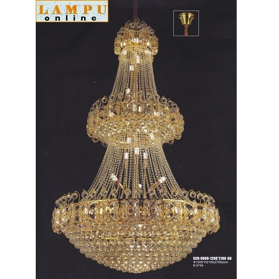 lampu gantung crystal void SCH-9908-1200-2100 - Image 2