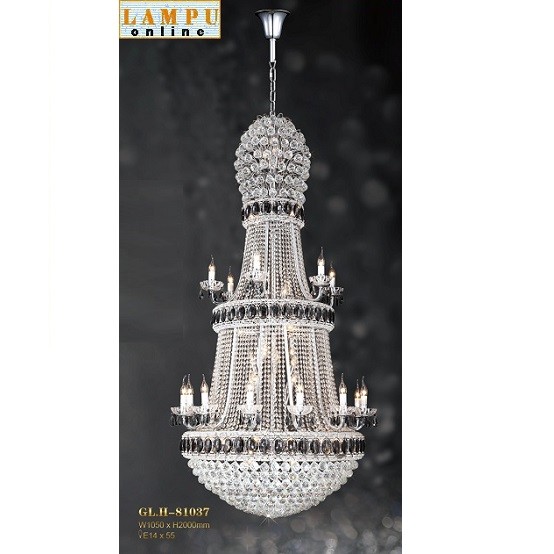 lampu gantung kristal void mewah GLH-81037-1050
