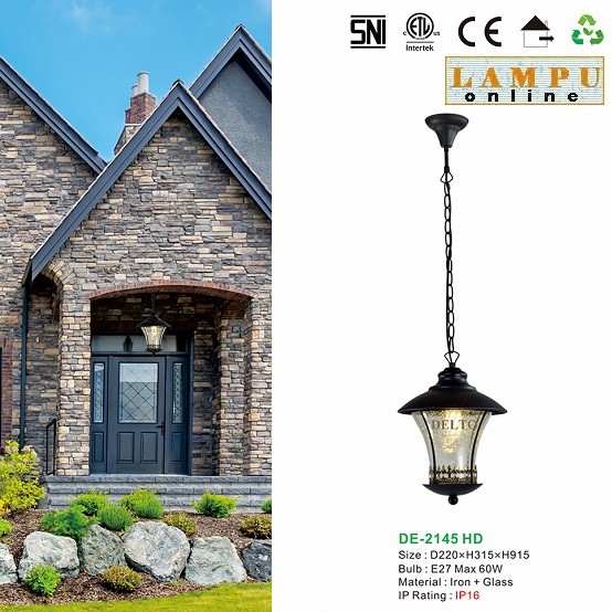 lampu gantung outdoor taman DE-2145-HD