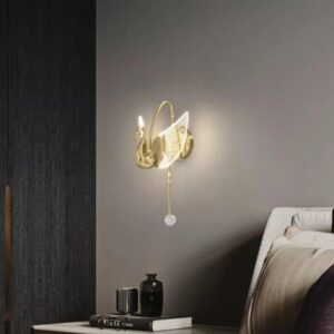 lampu dinding led modern swan DCW-60095