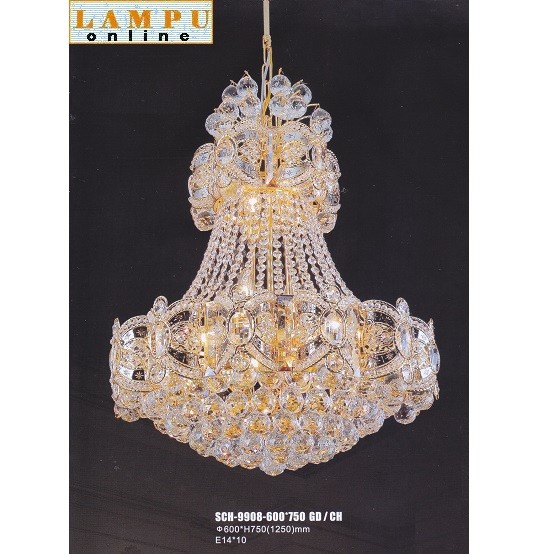 lampu gantung crystal SCH-9908-600-750