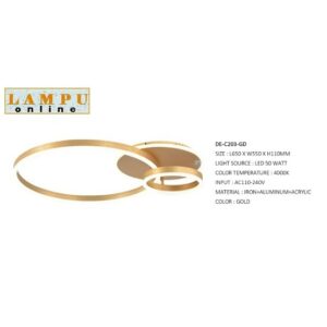 lampu plafon led minimalis linear DE-C203