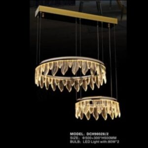lampu gantung crystal modern led DCH-90028-2