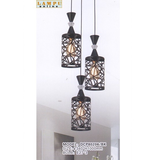 lampu gantung minimalis modern turun 3 DCP-80206-3 - Image 2