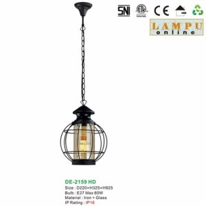 lampu gantung outdoor taman DE-2159-HD