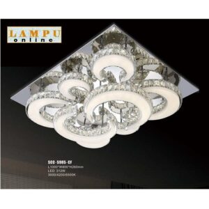 lampu plafon minimalis led crystal SCC-5985-CF