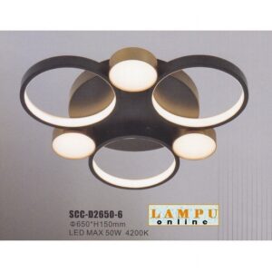 lampu hias plafon led linear SCC-D2650-6