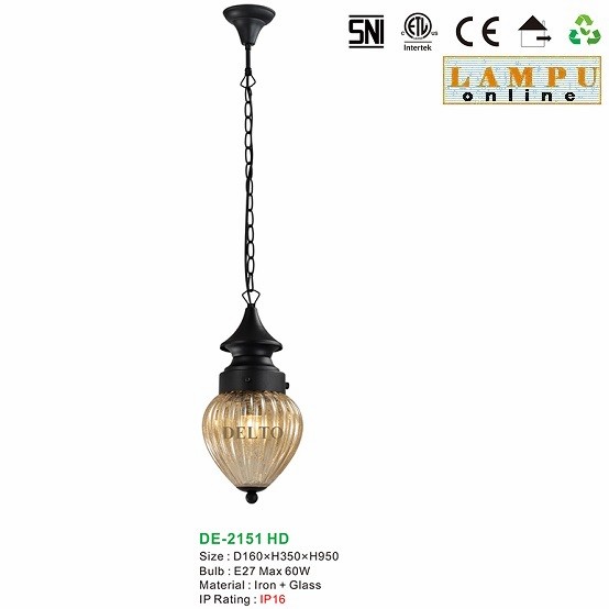 lampu gantung outdoor taman DE-2151-HD