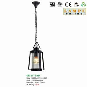 lampu gantung outdoor taman DE-2175-HD